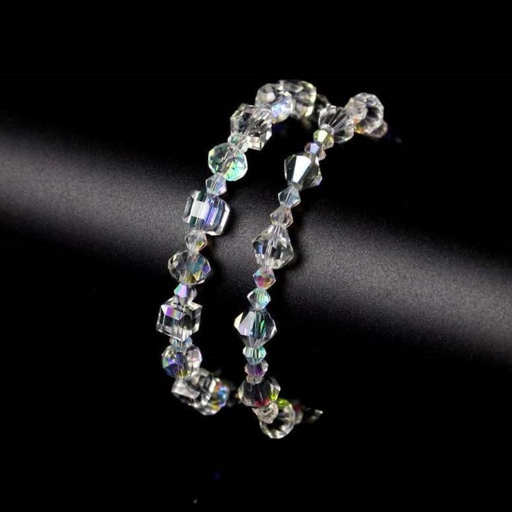 Irridescent Crystal Bracelet/Anklet - Picture 4 of 7